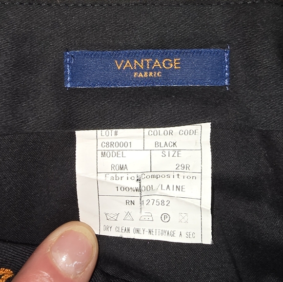 Paul Betenly Dress Pants 29R - Picture 3 of 4